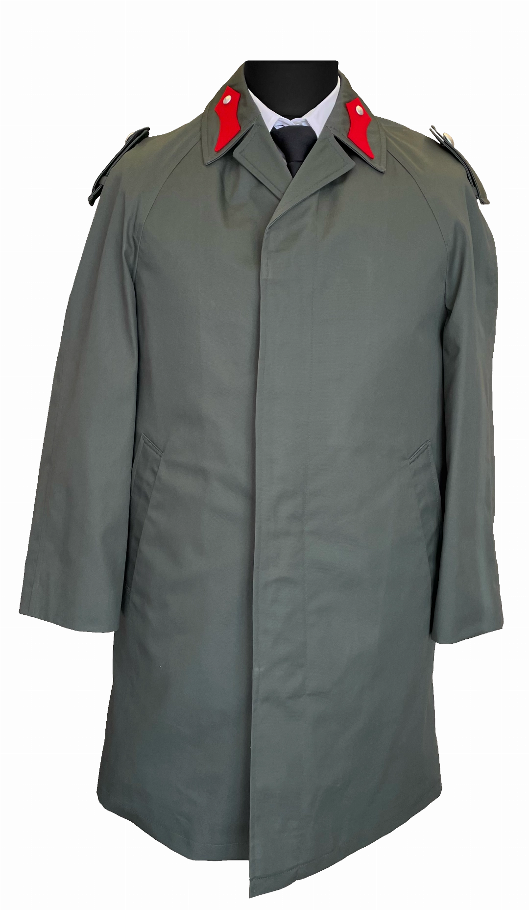 433100 Uniformmantel grau mit Auszippfutter.